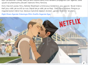 Netflix vydal v červnu Film NEMONA obsahující LGBT agendu
