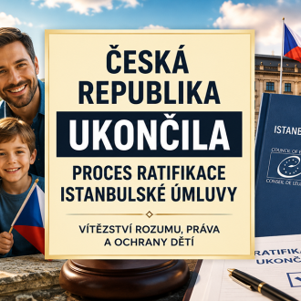 Ukončení ratifikace Istanbulské úmluvy je polovičním řešením