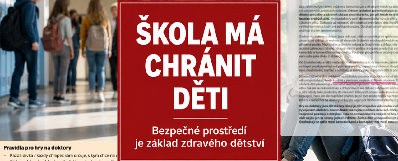 Škola má děti chránit a nikoliv sexualizovat Škola má děti chránit a nikoliv sexualizovat